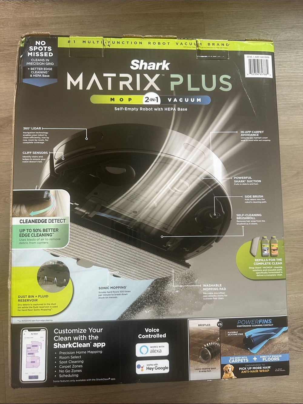 Shark Matrix Plus 2‑in‑1 Mop & Vacuum (Black)